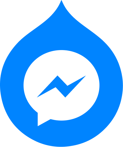 Facebook Messenger Png Pic (black, greenish blue, blue, white)