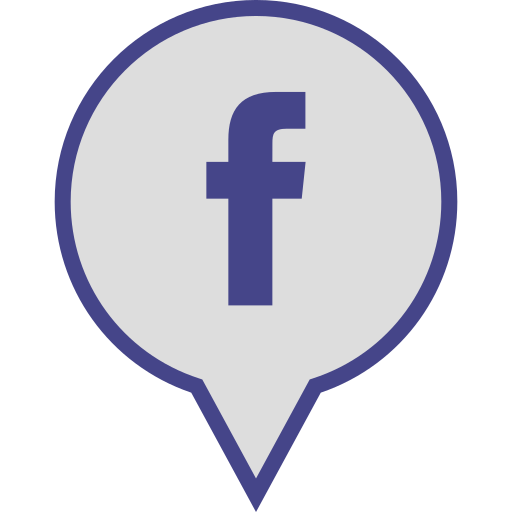 Facebook Social Media Pin Logo Icon Free Png Icon Download (beige, lavender, black, indigo)