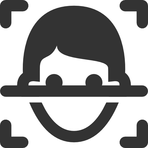 Facerecognition Exploration Free Transparent Png Icon Download (black)