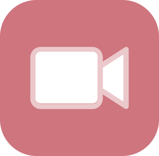 Facetime Video Camera Videocall Ios Icon Free Png Icon Download (pink, salmon, black, white)