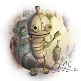 Machinarium Png Hd (beige, black)