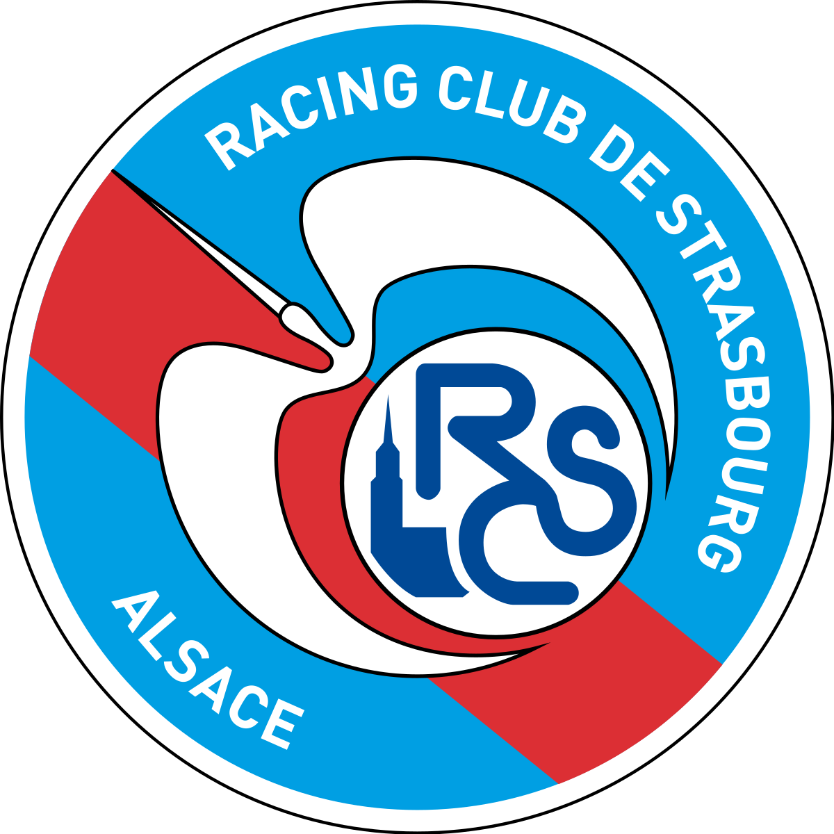 Racing Club De Strasbourg Alsace Png (chocolate, black, greenish blue, teal, white)