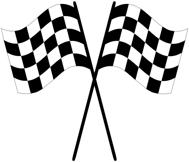 Racing Flag Transparent (black, lavender, white)