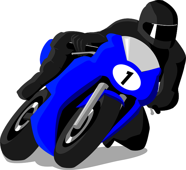 Racing Motorbike Png Image (white, gray, blue, black, silver)