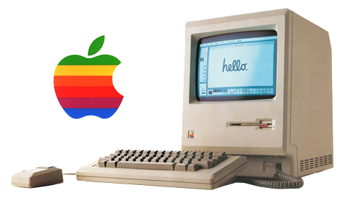 Macintosh Computer Download Png Image (white, gray, lavender)