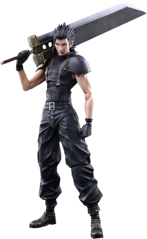 Zack Fair Png Transparent Image (black, gray)