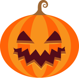 Jack Pumpkin Halloween Free Png Icon Download (maroon, orange, chocolate, black)