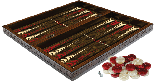 Backgammon Png Background Isolated Image (maroon, black)