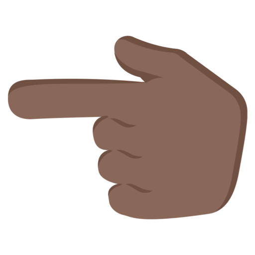 Backhand Index Pointing Left Dark Skin Tone Free Transparent Png Icon Download (black, gray)