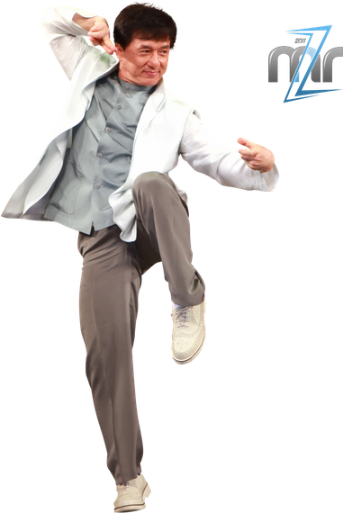 Jackie Chan Png (white, gray, black)