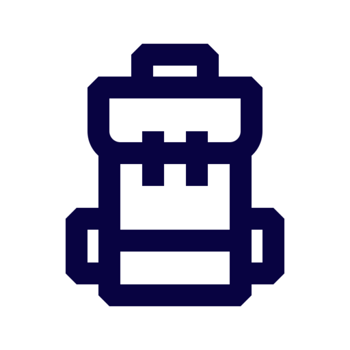 Backpack 2 Free Png Icon (navy, black)