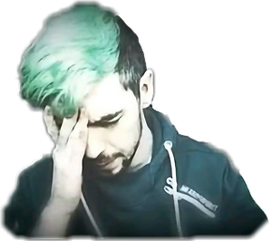 Jacksepticeye Png Isolated Image (white, black)