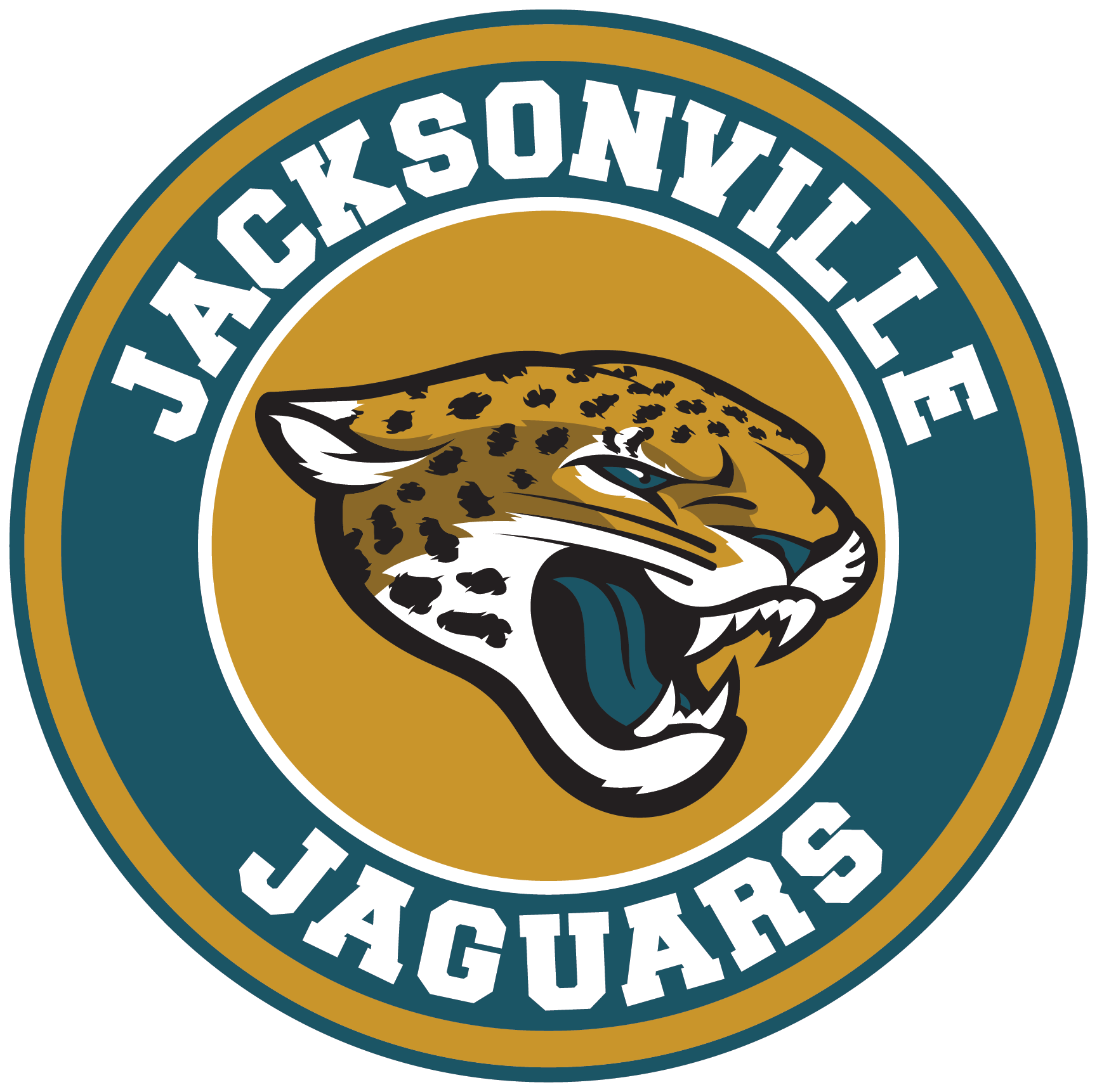 Jacksonville Jaguars Png Free Download (white, chocolate, teal)