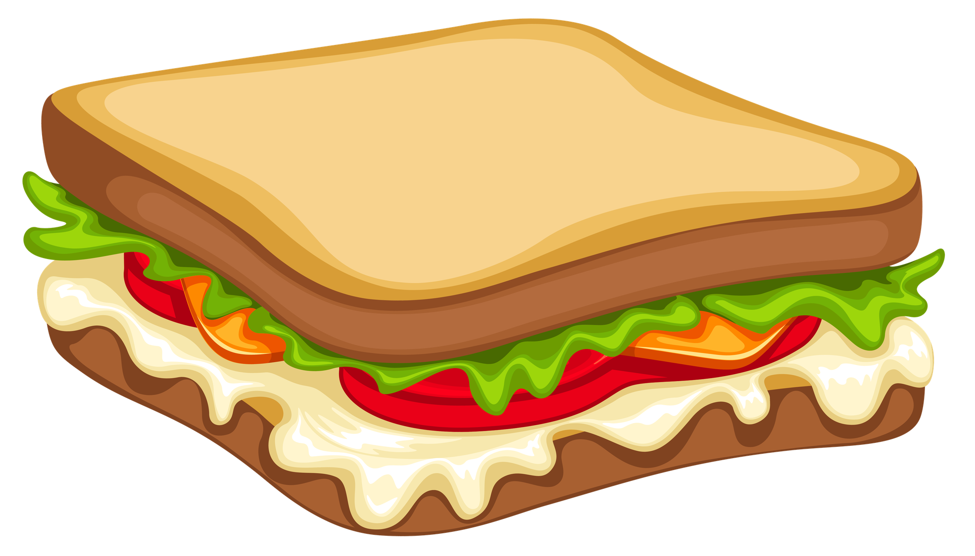 Bacon Cheese Sandwich Png Image (pink, black, chocolate, olive)