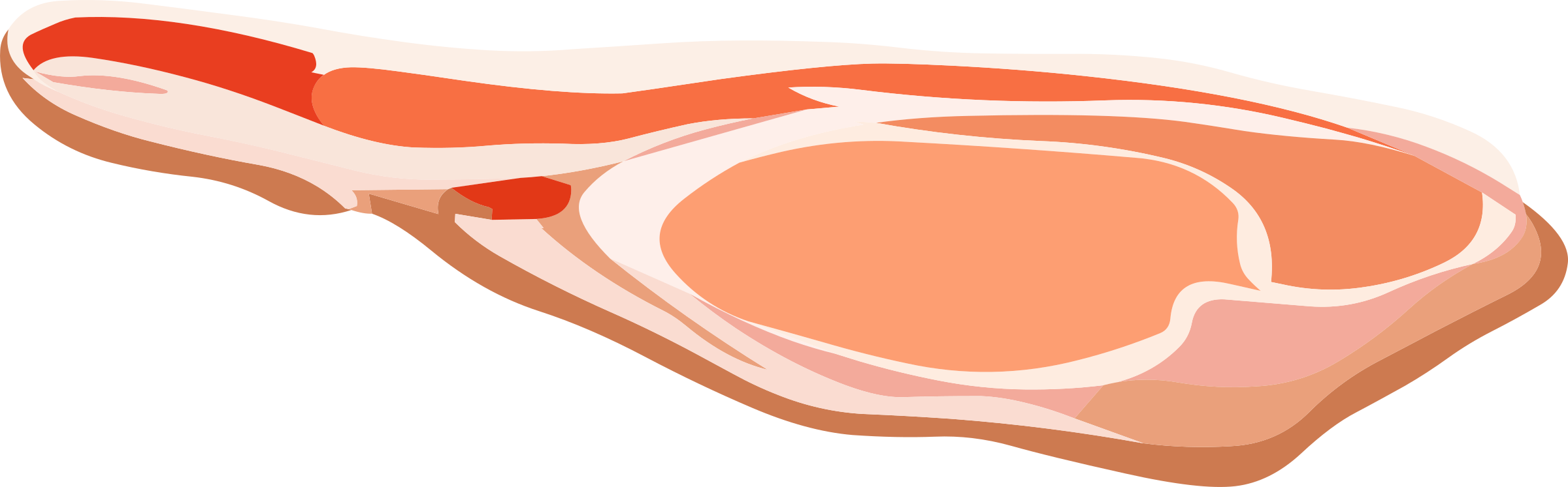 Bacon Jamon Png Pic (salmon, black, pink)