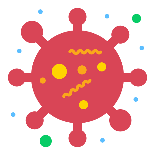 Bacteria Bug Corona Virus Coronavirus Icon Free Nobackground Png Icon Download (gold, chocolate, black, salmon)