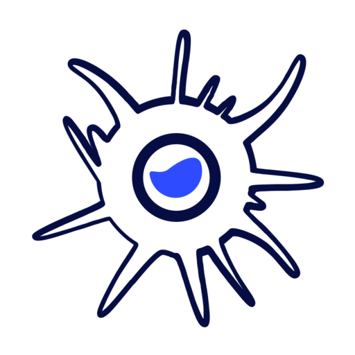 Bacteria Free Png Icon (blue, navy, black)