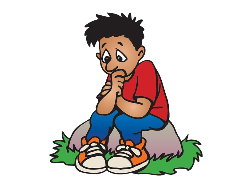 Sad Boy Png (teal, gray, white, black, red)