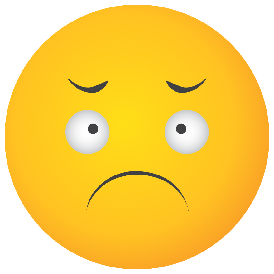 Sad Emoji Png Hd (black, gold)