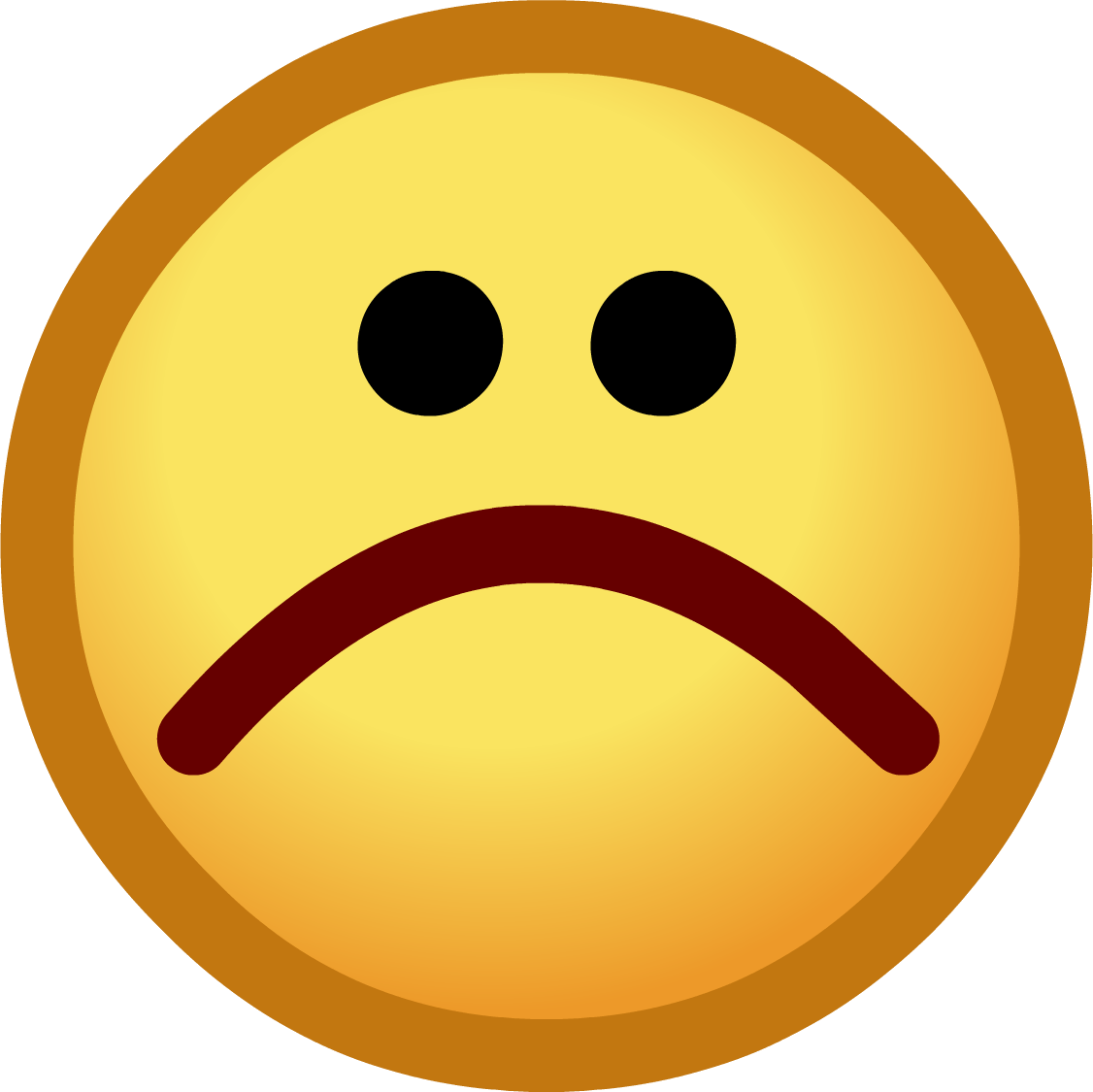 Sad Emoji Png Picture (gold, white, black, maroon, chocolate)