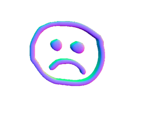 Sad Emoticon Png Clipart (black, violet, plum)