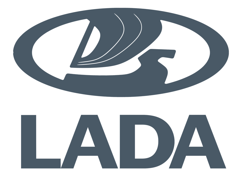 Lada Logo Png File (gray, silver, white)