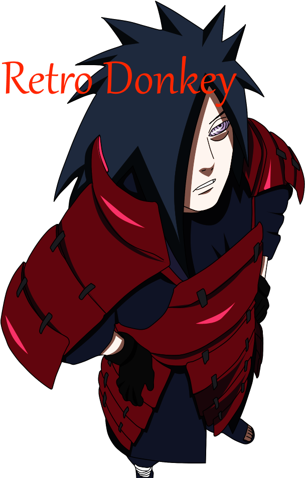 Madara Uchiha Png File (maroon, black)