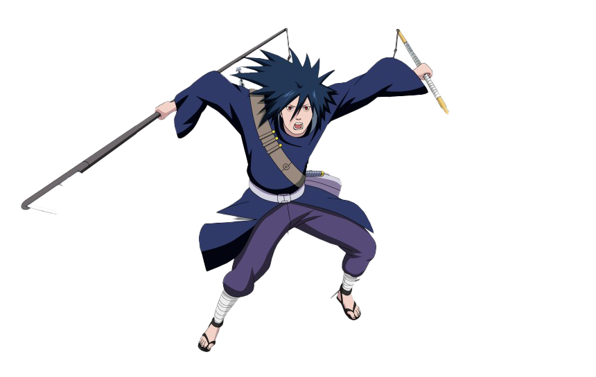 Madara Uchiha Transparent Image (navy, gray, indigo, white)