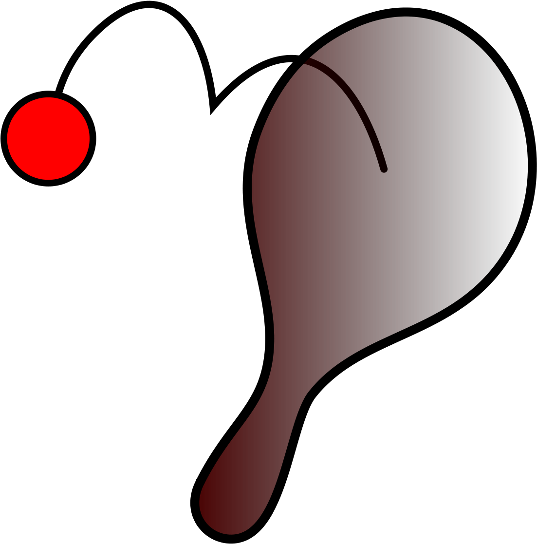 Paddle Ball Png Isolated Photo (red, black)