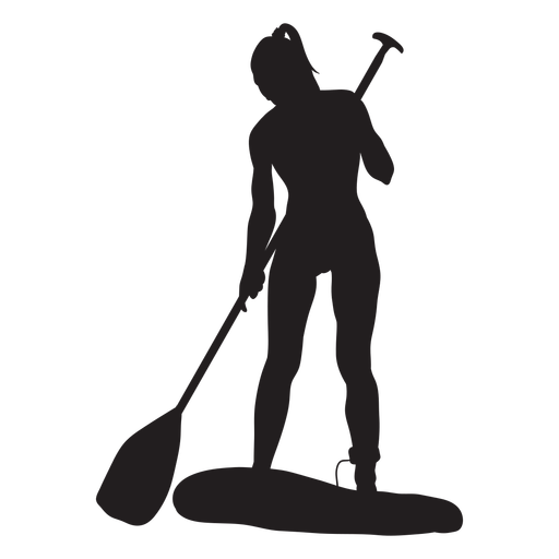 Paddle Boarding Png Picture (black)