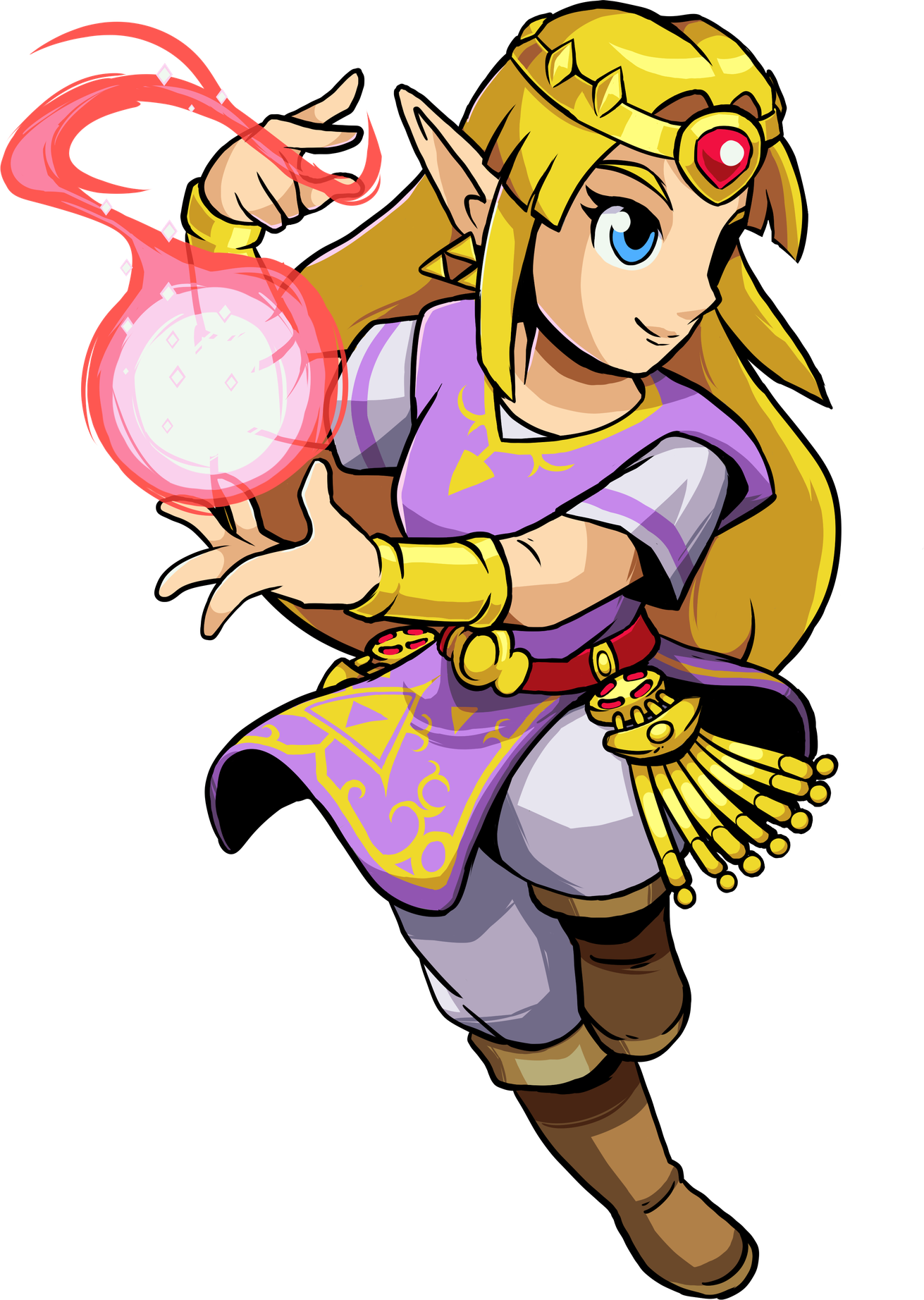 Cadence Of Hyrule Transparent Background (black, silver, beige, pink, chocolate)