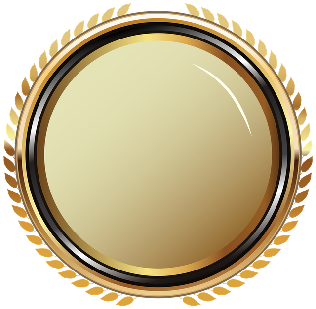 Badge Circle Transparent Png (beige, black, silver)