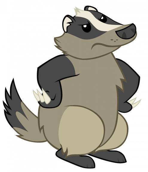 Badger Png Clipart (silver, black, gray, indigo)