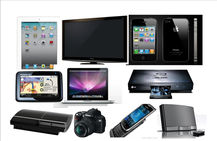 Gadgets Png Image (black, white)