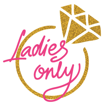 Ladies Only Png Transparent Image (black, salmon)