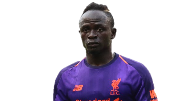 Sadio Mane Png File (black, indigo)