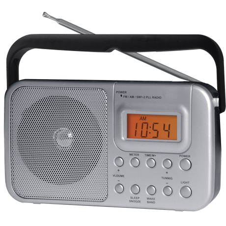 Radio Png Transparent (silver, black)