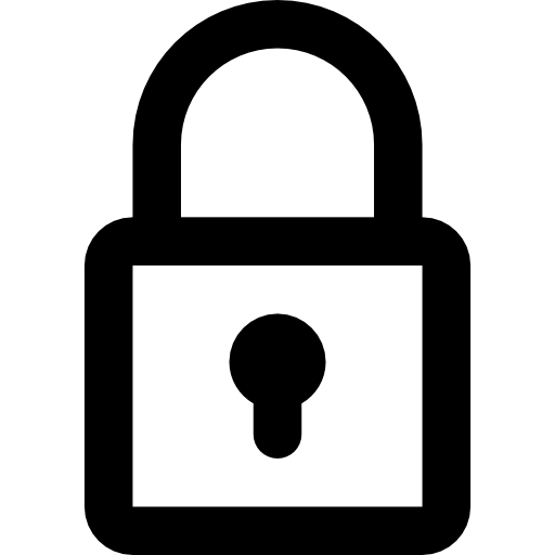 Padlock Png File (white, indigo, lavender, black)