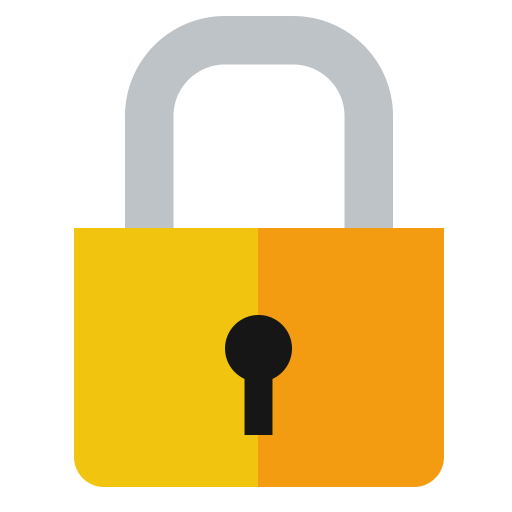 Padlock Png Transparent Image (silver, gold, black, orange, white)