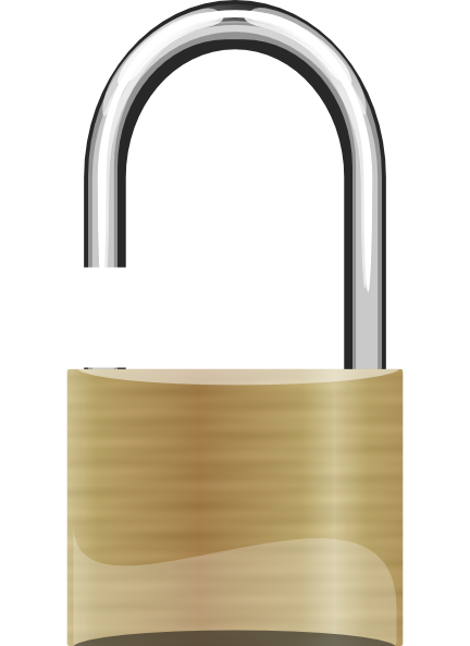 Padlock Transparent Background (white, silver, black, gray)