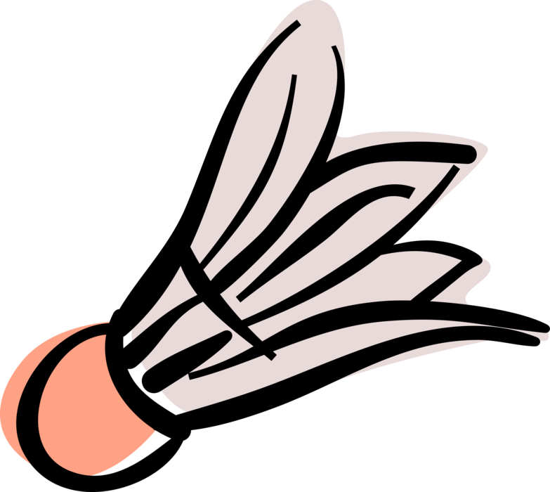 Badminton Shuttlecock Birdie Transparent Png (salmon, black, beige)