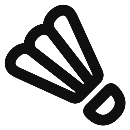 Badminton Free Png Icon (black)