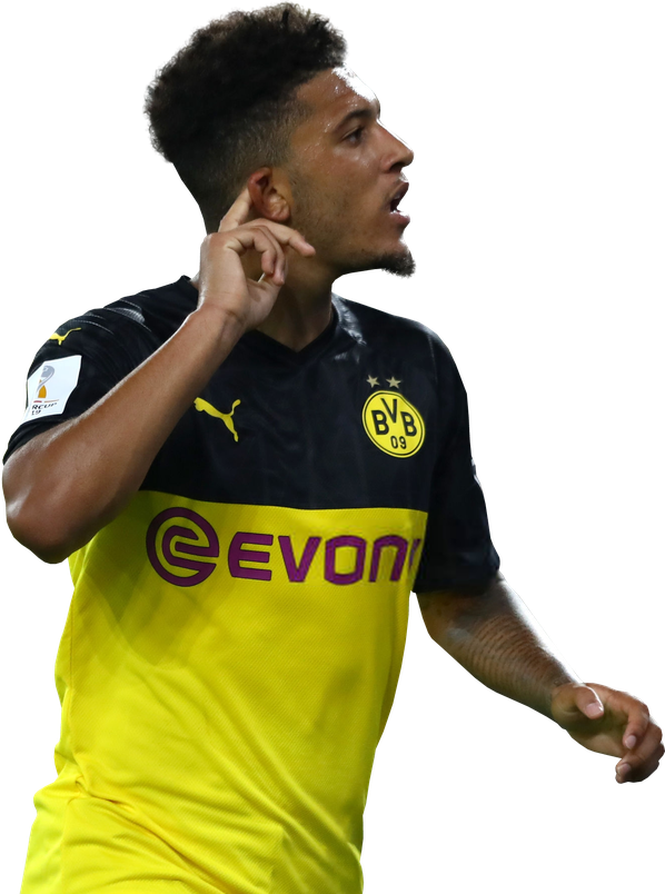 Jadon Sancho Png Isolated Pic (black)