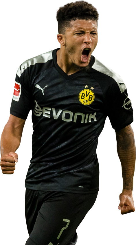 Jadon Sancho Png Transparent (black)