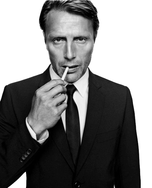 Mads Mikkelsen Png Image (white, black)