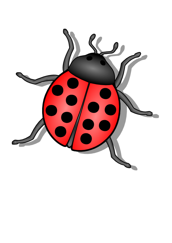 Lady Bugs Png Image (black, white, gray)