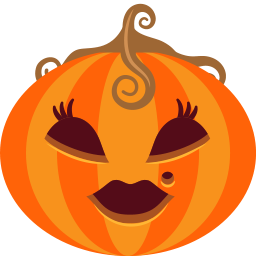 Lady Pumpkin Halloween Free Transparent Png Icon Download (maroon, orange, chocolate, black)