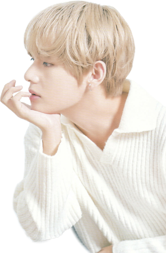 Taehyung Transparent Png (black, white)