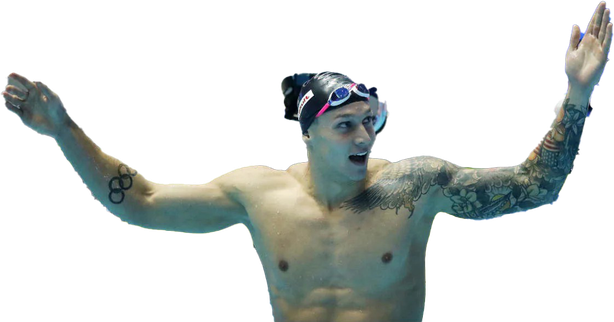 Caeleb Dressel Download Png Image (black, gray, indigo)