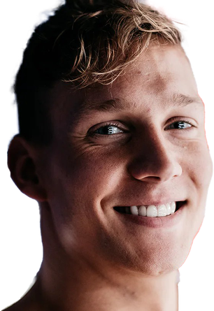 Caeleb Dressel Olympic Player Png Transparent Image (black)